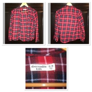 Plaid Abercrombie button down shirt
